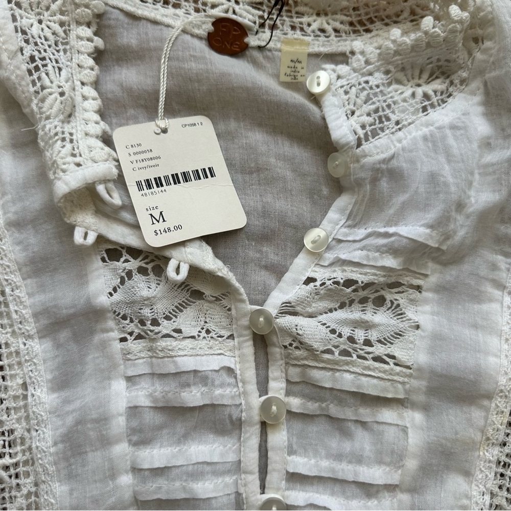 Free People White Boho Dress - Picture 3 of 10